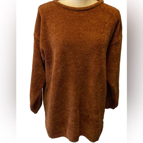 Huntington Ridge Orange Chunky Sweater Medium - Picture 1 of 7